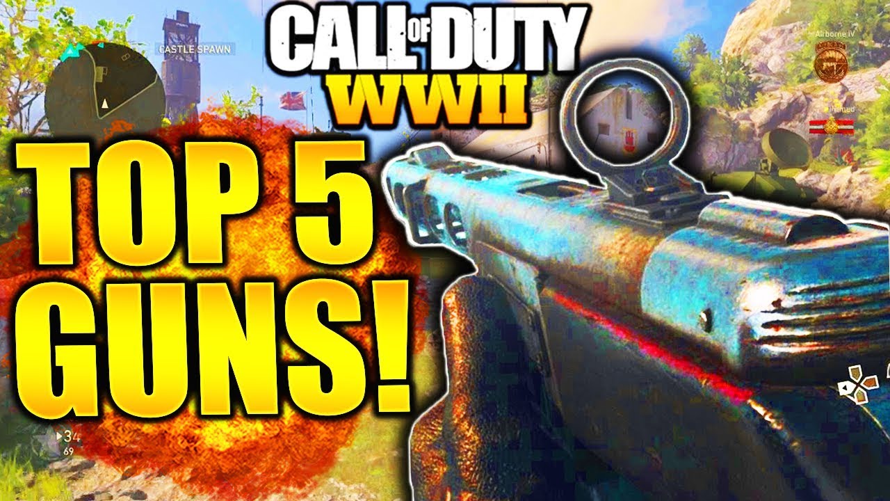 TOP 5 BEST GUNS AFTER PATCH! COD WORLD WAR 2 BEST GUNS AND BEST CLASS SETUPS CALL OF DUTY WW2