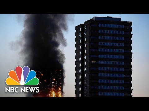 London Apartment Building Burns In Massive Fire Nbc News Youtube