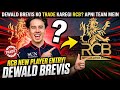 Dewald Brevis 🚨 Entry In Rcb Team | Rcb Trade Window Update | Rcb New Player Update | #rcb #ipl