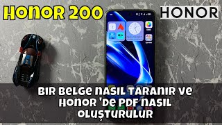 Bir belge nasıl taranır ve Honor 200 'de PDF nasıl oluşturulur