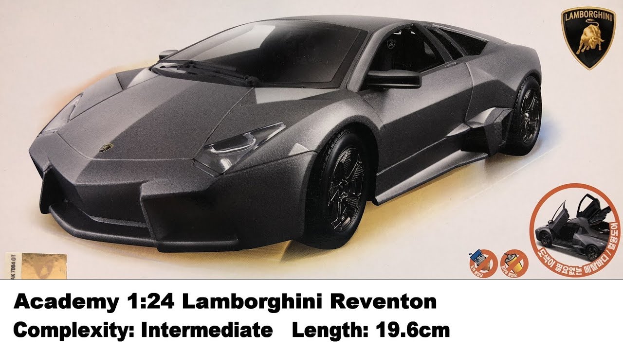 鉄道模型 Lamborghini Reventon Academy 1:24 Lamborghini Reventon Kit Review - YouTube