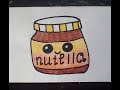 KAWAII РИСУНКИ |  Как нарисовать нутеллу  -  How to draw nutella Как нарисовать милые рисунки