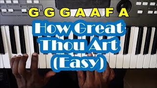 How To Play How Great Thou Art On Piano And Keyboard - Notes - Easy chords