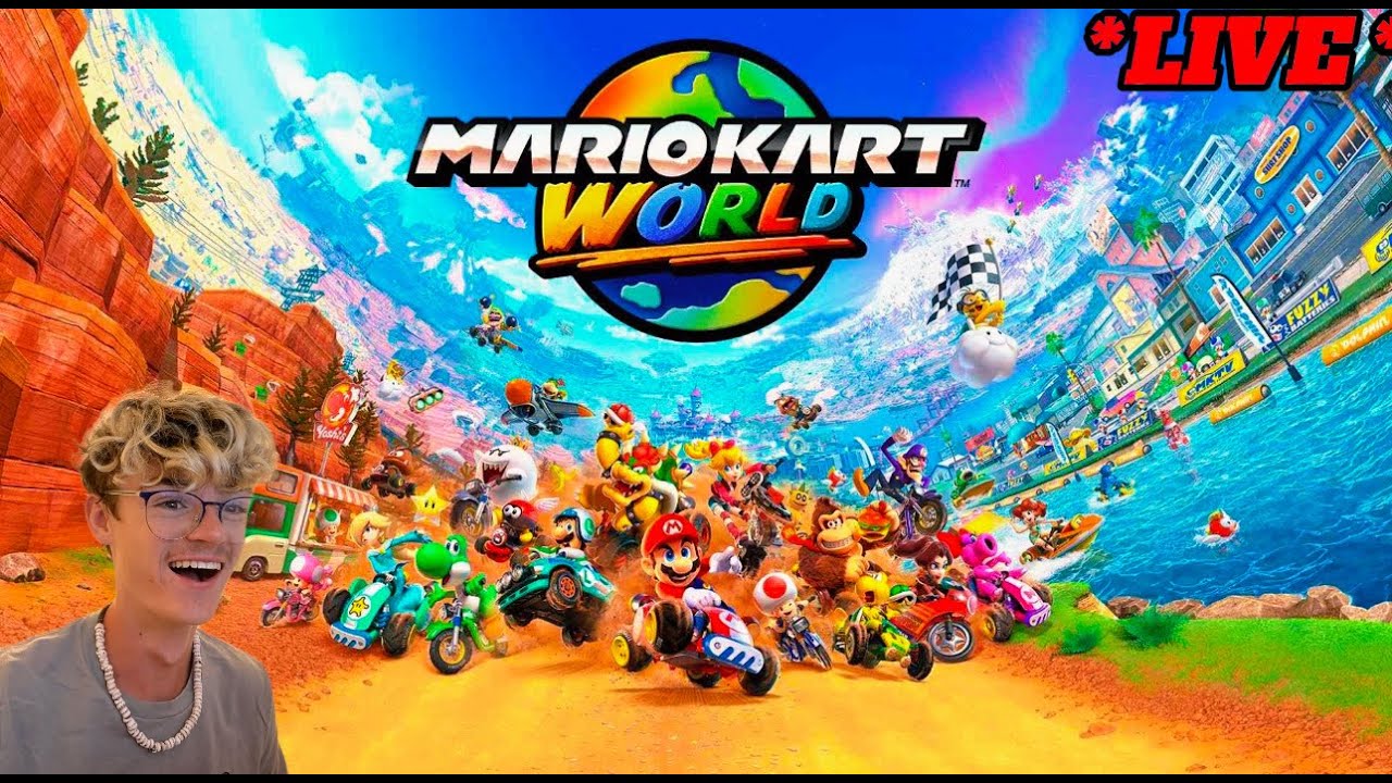 Mario Kart World Online Worldwides! Weekend Vibes!  (8K VR) *LIVE*