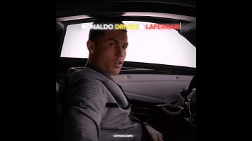 Ronaldo drives a LaFerrari...But 😮‍💨 #shorts #cristiano #cristianoronaldo #ronaldo #cr7 #viralvideo