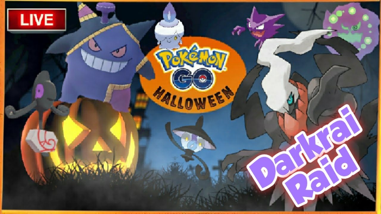 🌎Pokemon Go Halloween Event 2020 |Darkrai RAID | LIVE🔴
