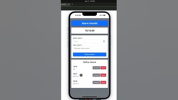 Bikin Aplikasi Alarm Sendiri?! Cuma Modal HTML, CSS, & JS!  #shorts #tutorial #alarm