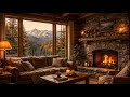 Cozy Cabin Study Music with Rain &amp; Fireplace 🔥🌧️ Deep Focus, Relaxing Piano Ambience for Studying,