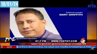 Gary Griffith Interview  - TV6 Morning Edition  - 18/01/24