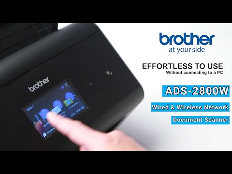 Brother ADS-2800w Wired & Wireless Network Document Scanner | ROOKIE NINJA