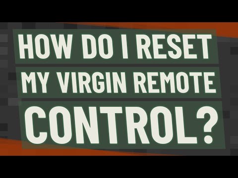 How do I reset my virgin remote control?