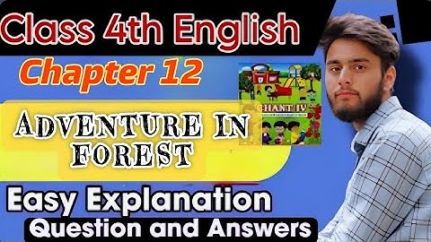 Adventure in forest//4th English lesson number 12 explanation and question answers full chapter
