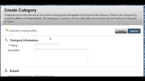 Blackboard 9.1.13: Create New Category within Grade Center
