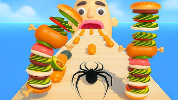 Sandwich Runner 🌻🧿🌺🌈Max Levels Walkthrough Android IOS Update Gameplay E5