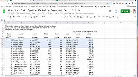 5.7.3 Google Sheets Paste Special and Metadata