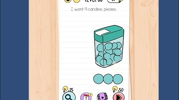 Brain Test Level 66 I want 9 candies Please Walkthrough