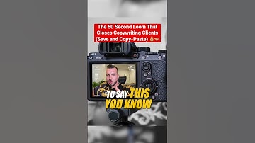 Send This One Minute Loom to Close Your Next Copywriting Client 💰🫱🏼‍🫲🏽