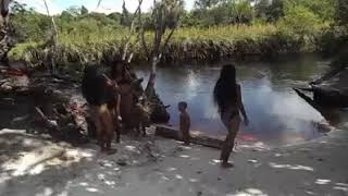Lokono Arawak Doentary River Bath Scene Rough Clip