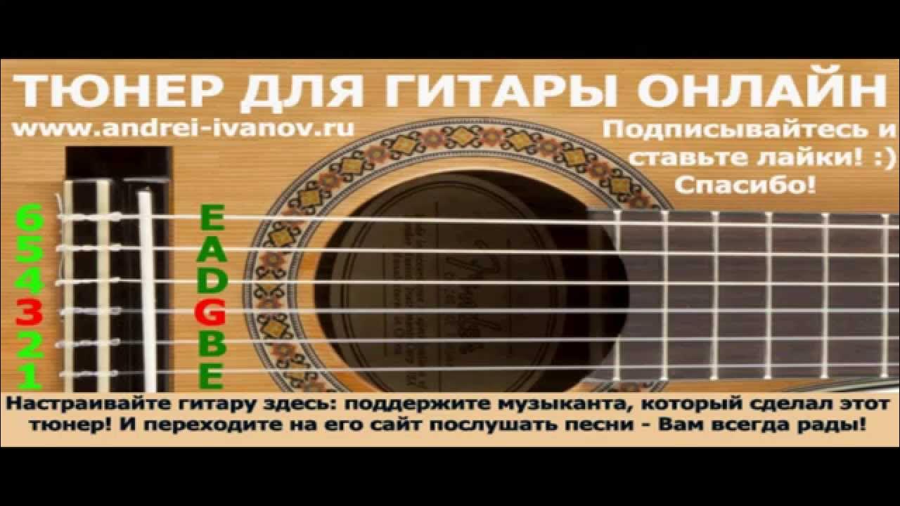 НАСТРОИТЬ ГИТАРУ, ТЮНЕР ГИТАРНЫЙ ОНЛАЙН, настройка струн для ...