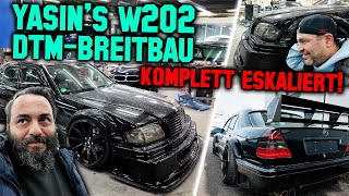 Yasin eskaliert komplett - Mercedes W202 DTM-Breitbau auf Luft und 20