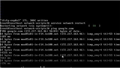 How to solve internet connection problem on centos