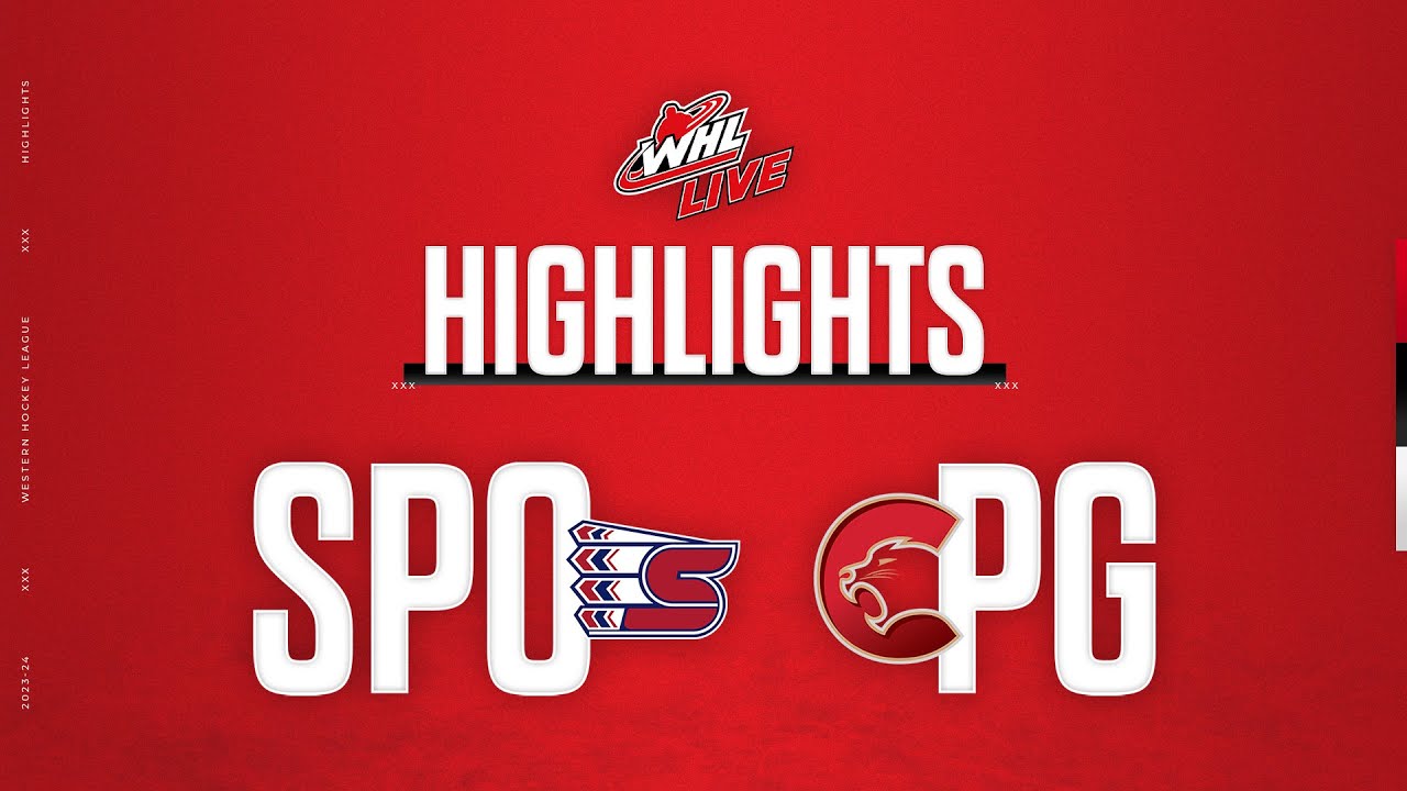 Spokane Chiefs at Prince George Cougars 3/2 | WHL Highlights 2023-24