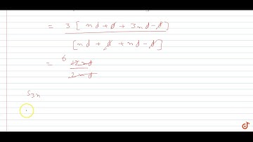 Let `S_n` denote the sum of first n terms of an AP and `3S_n=S_(2n)`   What is `S_(3n):S_n` equ...