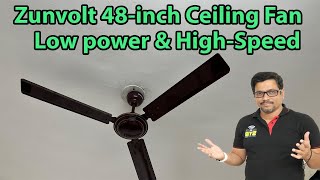 Zunvolt 48 inch Ceiling Fan Unboxing & Review | Best low power & High Speed Ceiling Fan screenshot 5