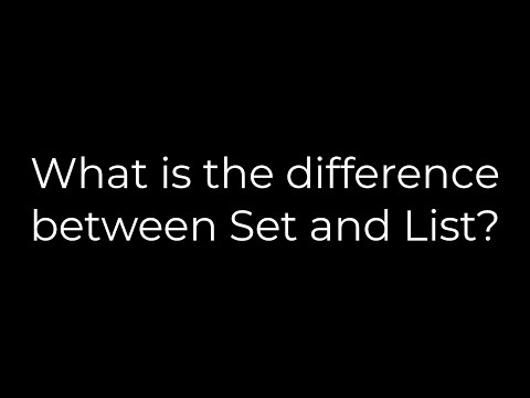 Java :What is the difference between Set and List?(5solution)