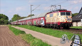 Trainspotting #371 - 4k60 - Smarties Smart Rail BR111 066-7 mit Autotransportwagen