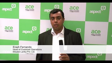 Aspect Customer Testimonial - Erash Fernando, Etisalat Lanka