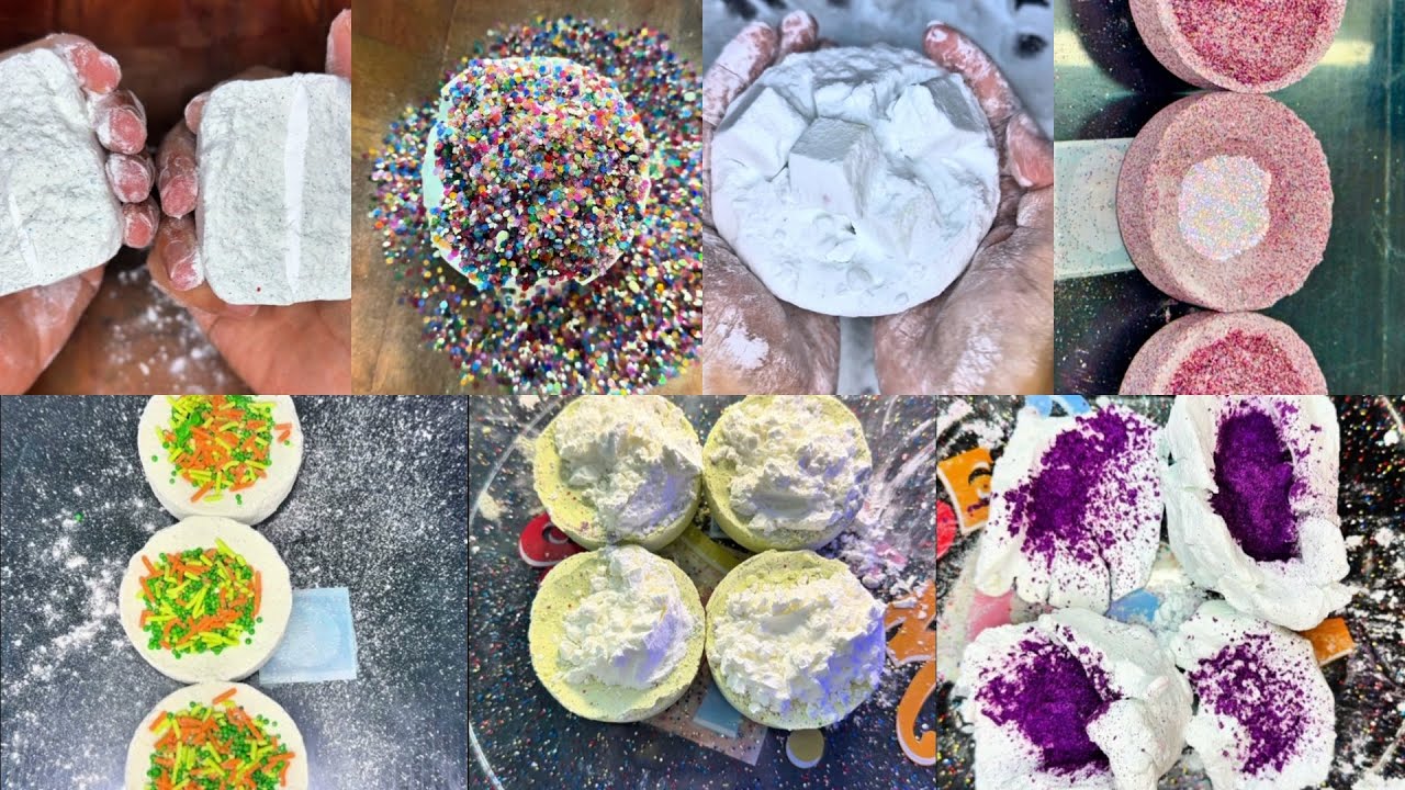 Bombas de bicarbonato | compilación ✨#oddlysatisfying  #relax #bakingsodaasmr #bicarbonatodesodio 