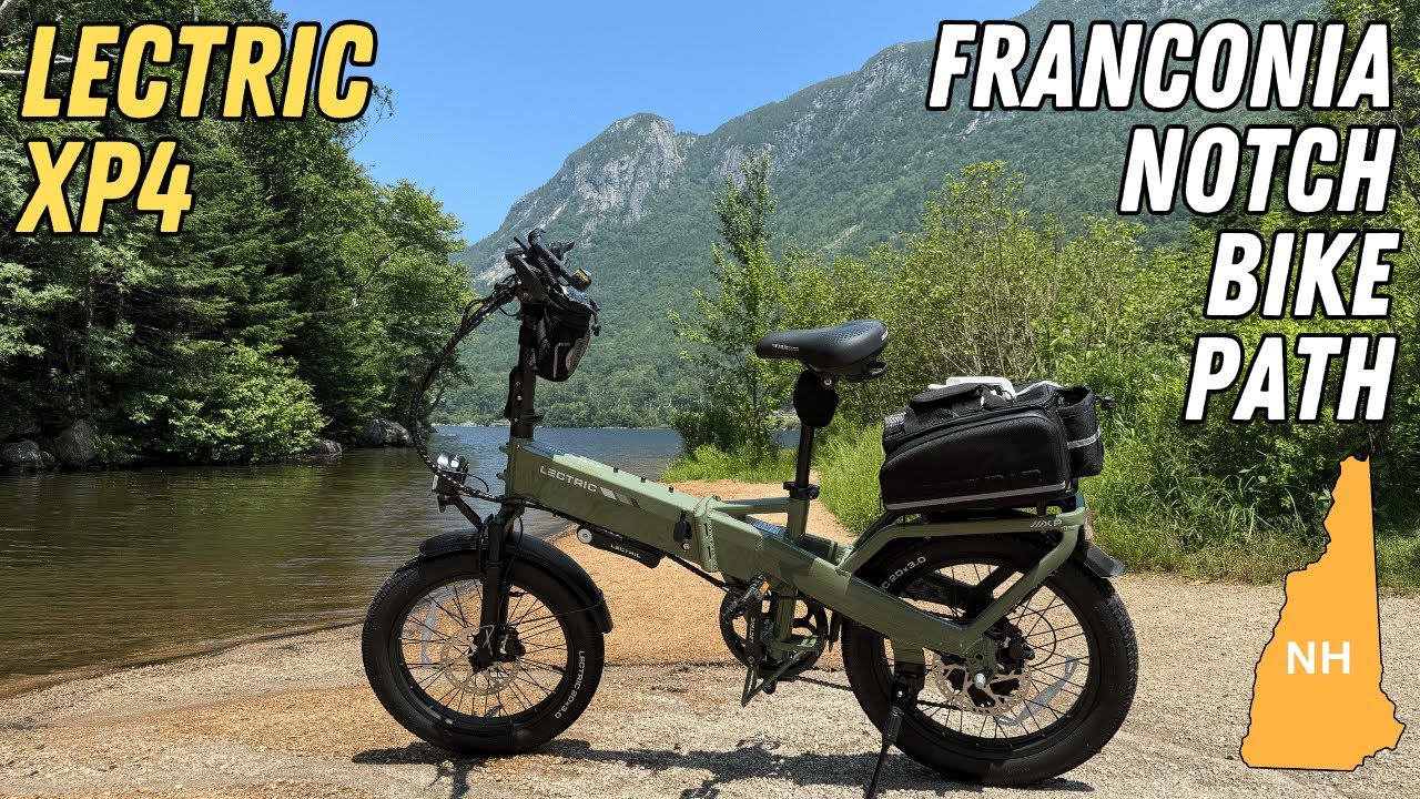 Lectric XP4 Road Trip: 🏔️Franconia Notch Bike Path + 🚠Tram Ride
