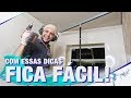 APRENDA A INSTALAR FORRO DE GESSO ACARTONADO SEM AJUDANTE I DIY I TEMP03EP67