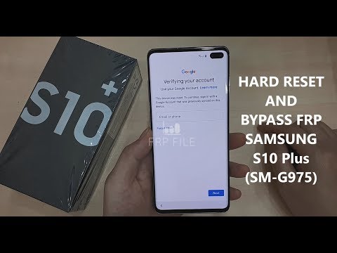 Hard Reset and Bypass FRP Google Account Samsung Galaxy S10 plus (SM-G975)