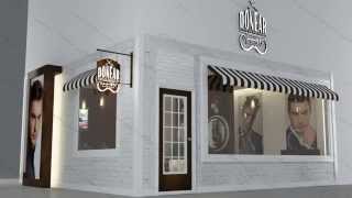 تصميم ديكور محل صالون حلاقة - Barber Shop Design