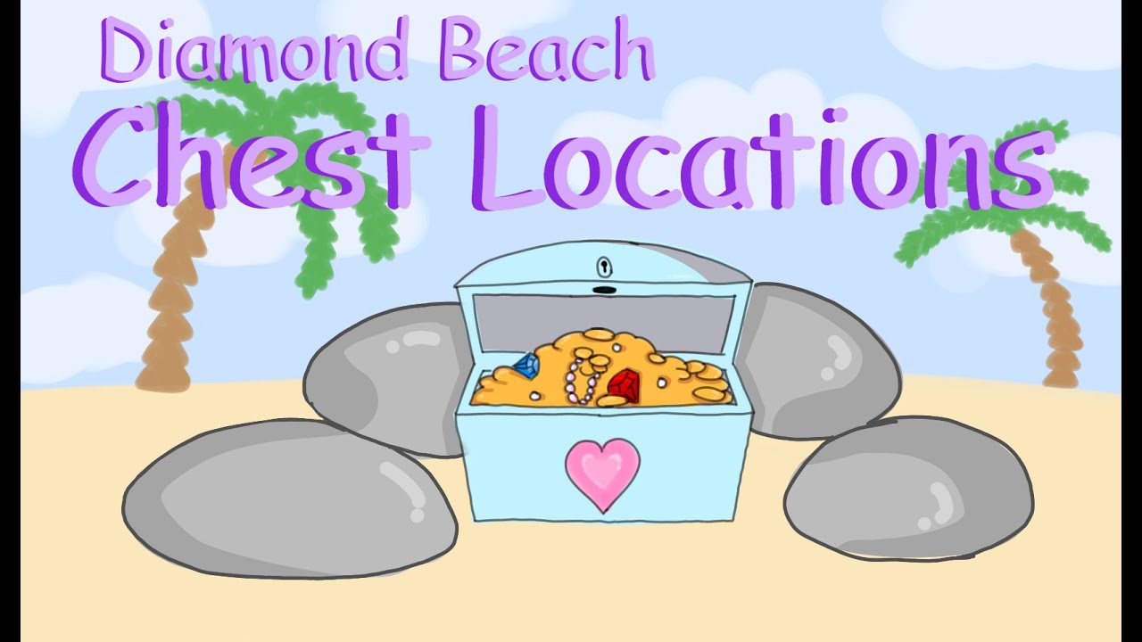 All Chest Locations In The *NEW* Diamond Beach Royale High YouTube