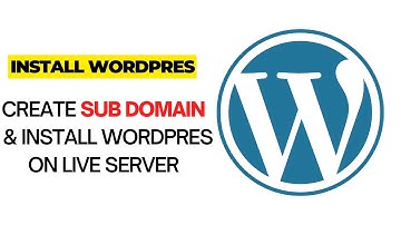 How to Create sub domain | installing wordpress on web hosting