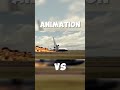 Animation VS Real-FedEx Flight 80 #plane #md11 #crash #landing#fedex#aviation #flight#airline🫡