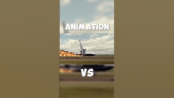 Animation VS Real-FedEx Flight 80 #plane #md11 #crash #landing#fedex#aviation #flight#airline🫡