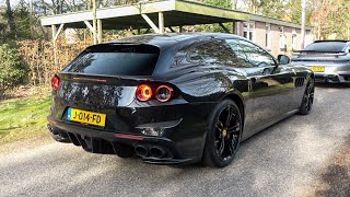 Ferrari GTC4 Lusso 6.3 V12 with NOVITEC ROSSO Exhaust - LOUD Revs, Lovely Accelerations + Police??