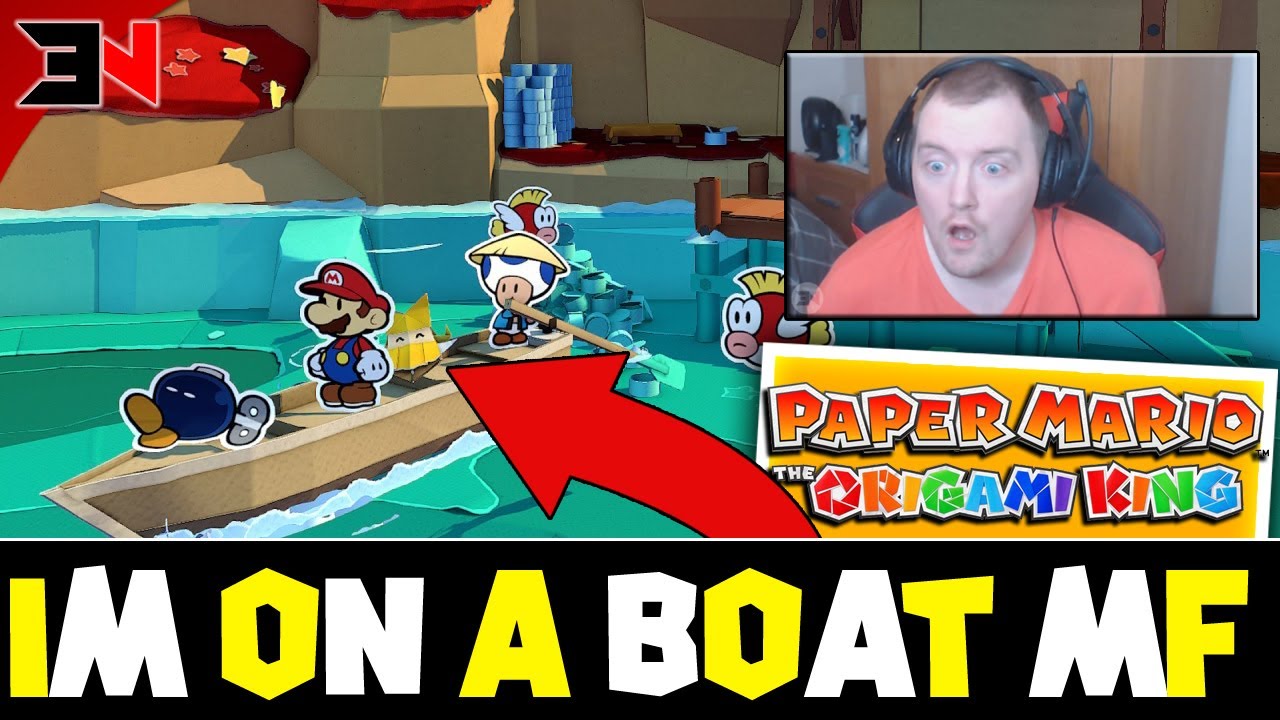 IM ON A BOAT ! Paper Mario The Origami King Let's Play Ep 9 YouTube