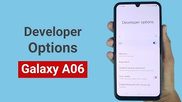 Hoe u ontwikkelaarsopties inschakelt in de Samsung A06
