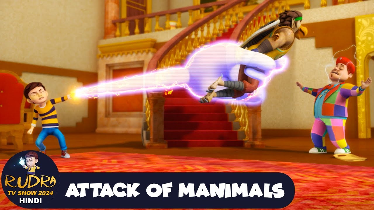 Attack of Manimals | रुद्र | Rudra | Action Cartoon Episode 37 | Rudra TV Show 2024 Hindi