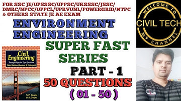 Environment Engineering ( Gupta & Gupta ) Part - 1 ( 01-50 ) Questions