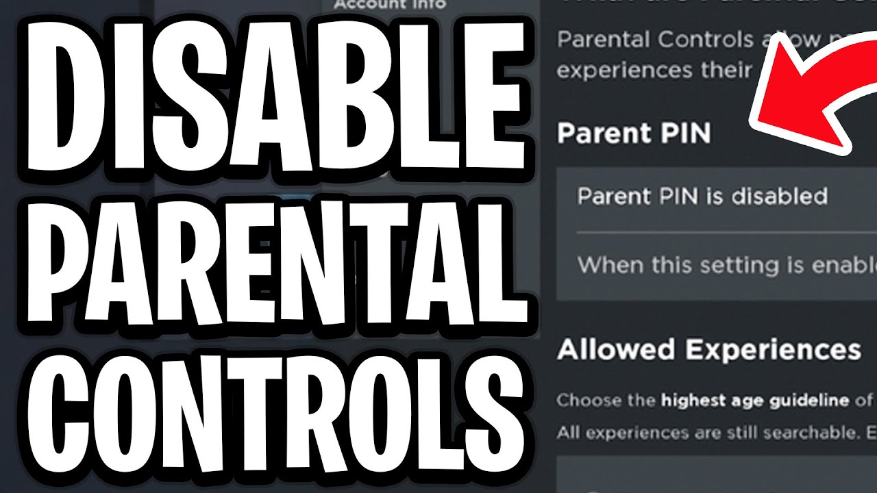 How To Disable Roblox Parental Controls Full Guide YouTube 