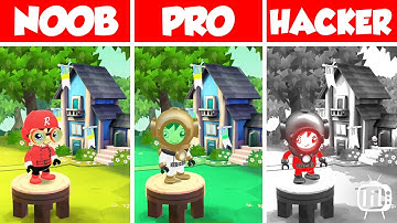 NOOB vs PRO vs HACKER - Tag with Ryan black and white world | android ios gameplay 1080p landscape
