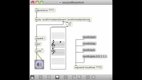 OSC-controlled Score Follower