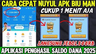 Cara Cepat Nuyul Aplikasi Biu Man Langsung Cair Ke Dana | Aplikasi Penghasil Dana Terbukti Membayar!