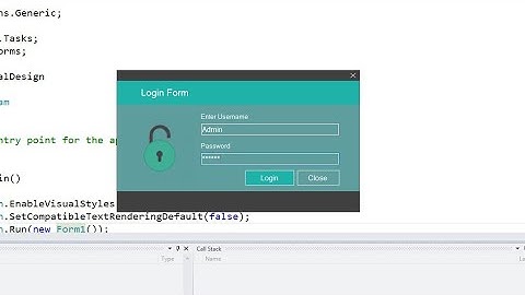 How to Make Design Form like Material Design without Using Material Design Controls in C# VS 2012